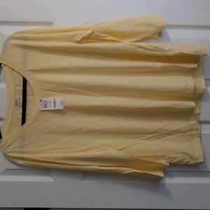 New, Never Worn, Yellow Style & Co T-shirt